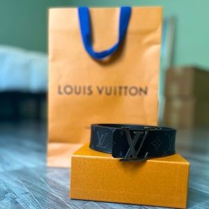 Louis Vuitton Monogramed Mens Belt